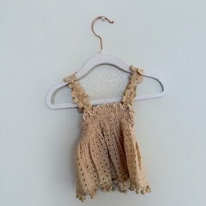 Summer Toddler Ruffle & Lace Tank Top